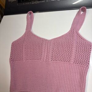 Lulus Mauve Knit Crop Top
